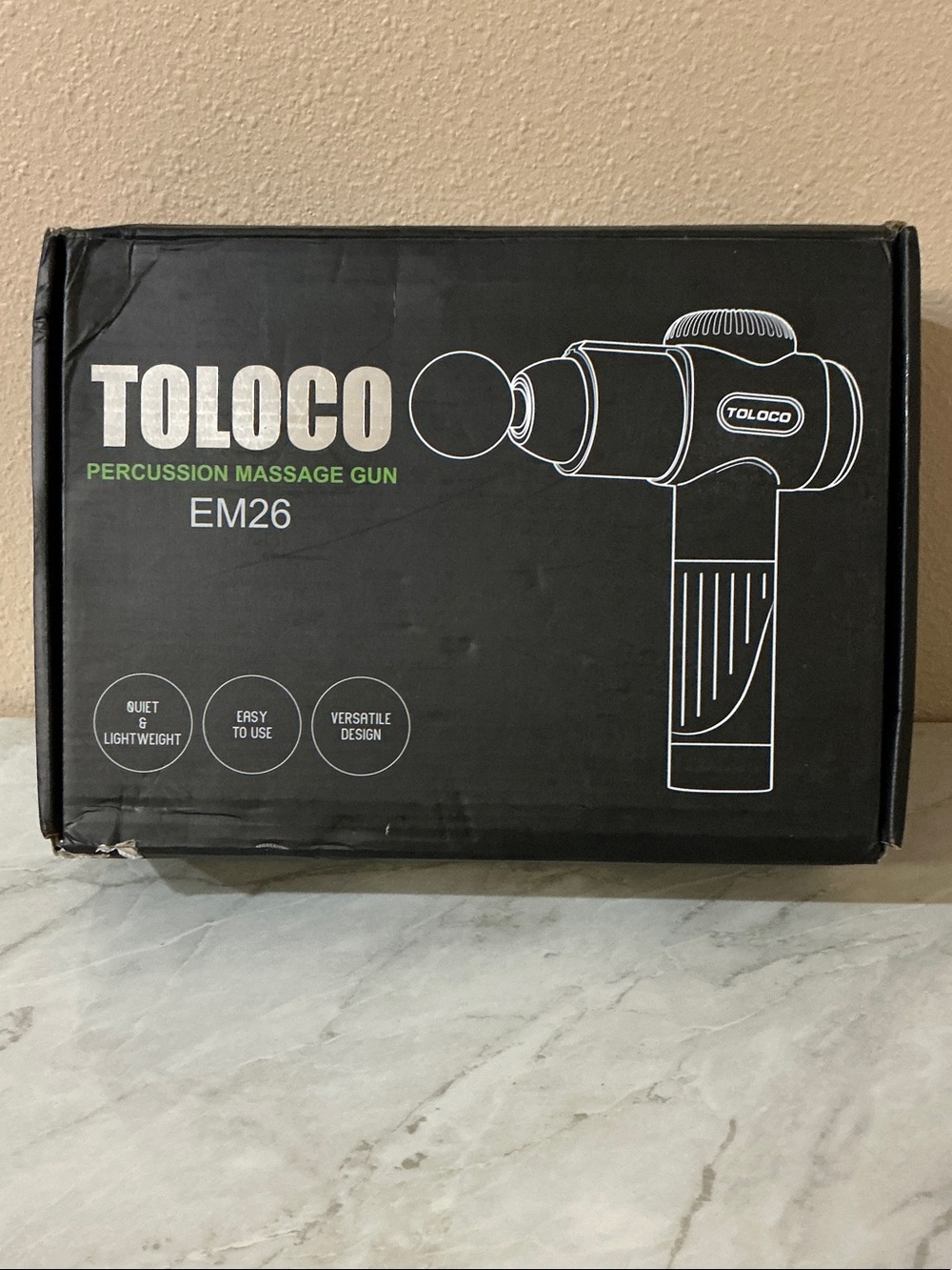 Toloco EM26 Percussion Massage Gun - Black